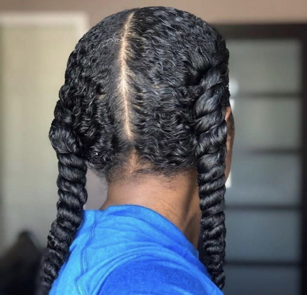 picture of two strands twist beautiful hairstyle