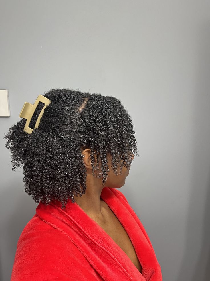 a girl that styled her 4A hair
