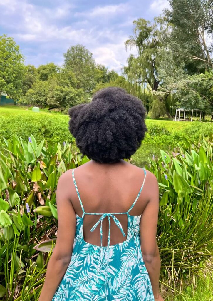picture of someone with 4C hair