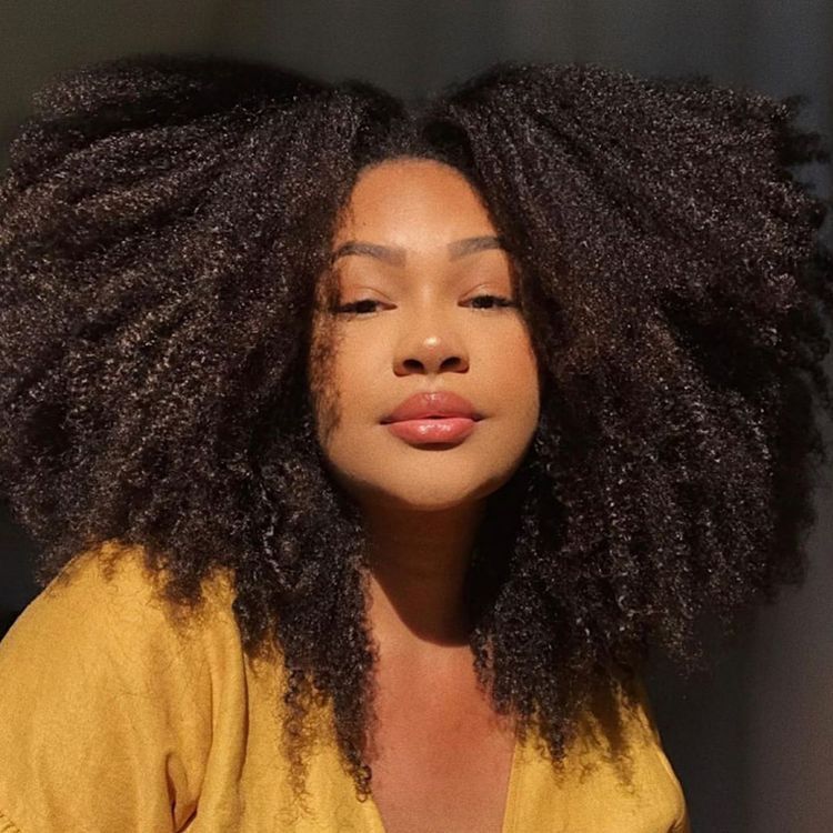 picture someone with with 4C hair type