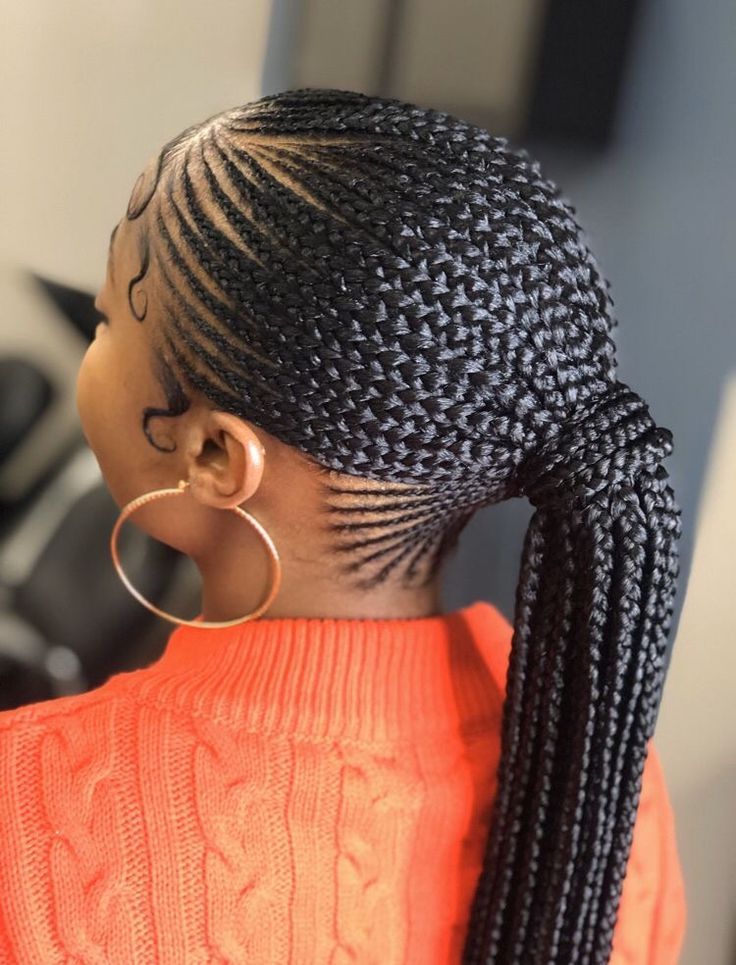 Ghana braid hairstyle