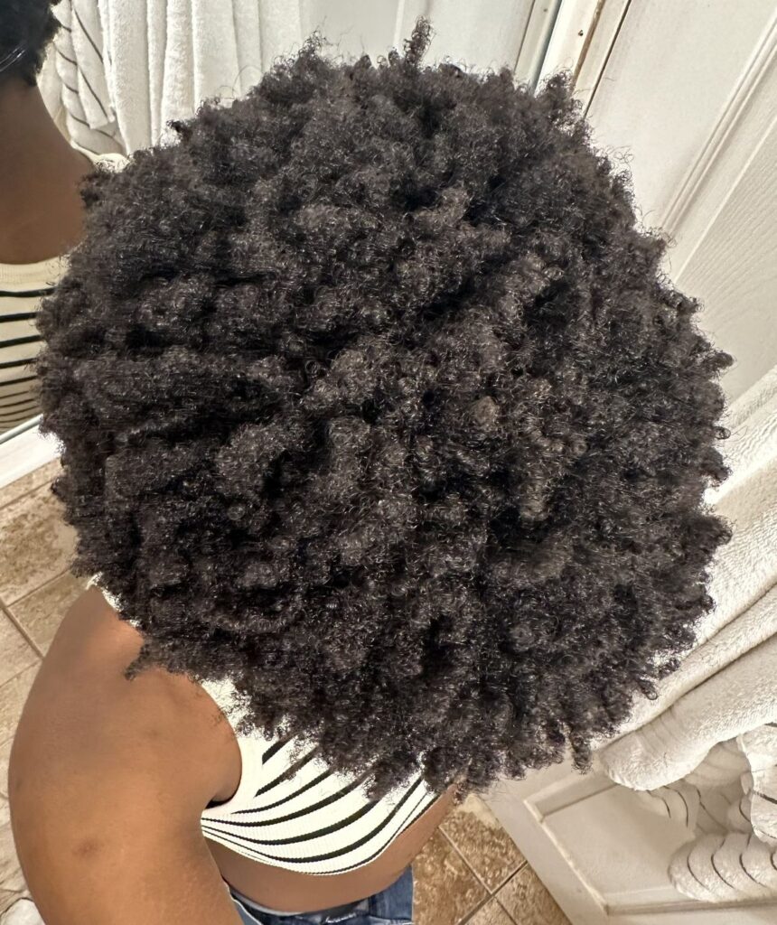 someone with a very dry hair
