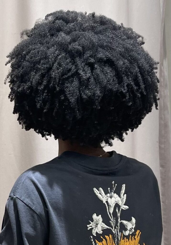 afro hair with low porosity