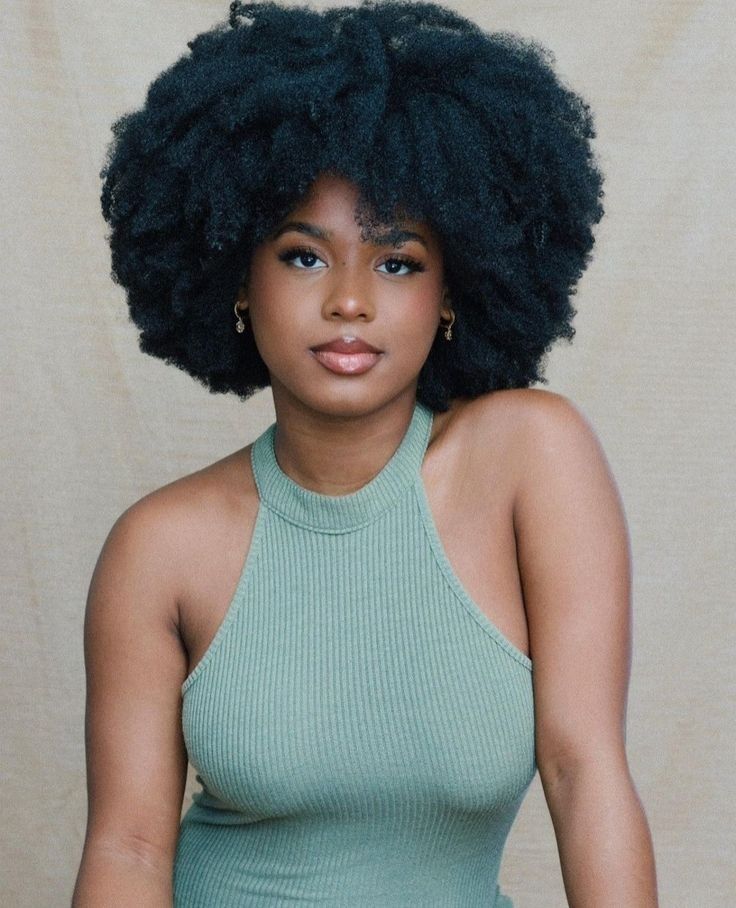 picture of a lady with afro hair