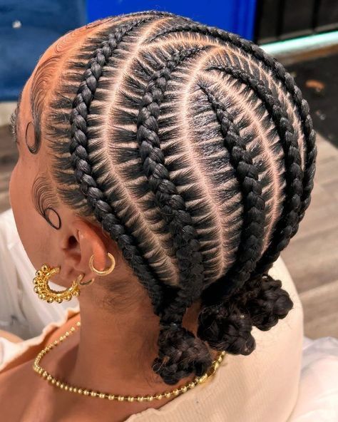 a girl with protective styling