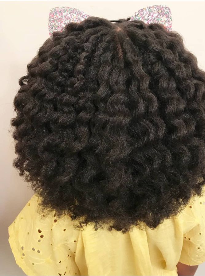 picture of protective style taken down