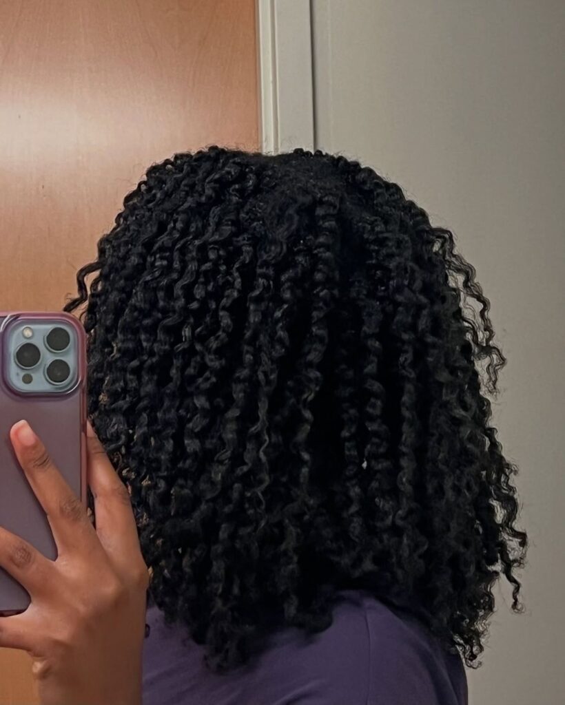 lady on braid out
