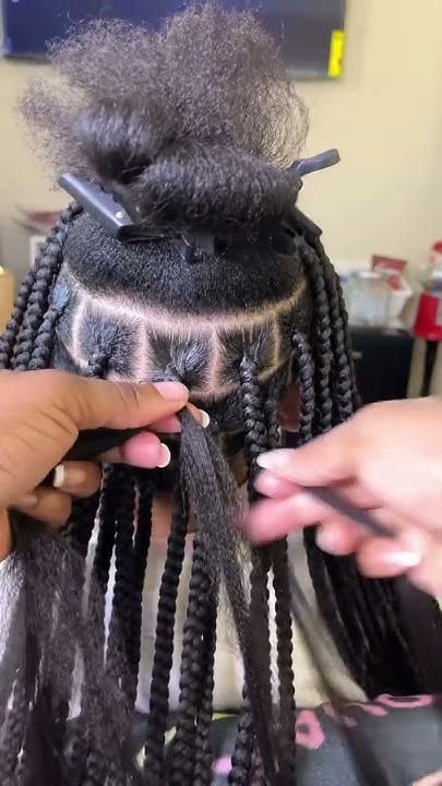 picture of braiding on process