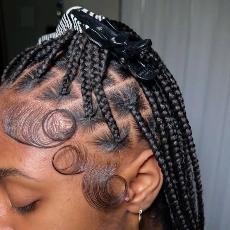 picture of braids with laid edges