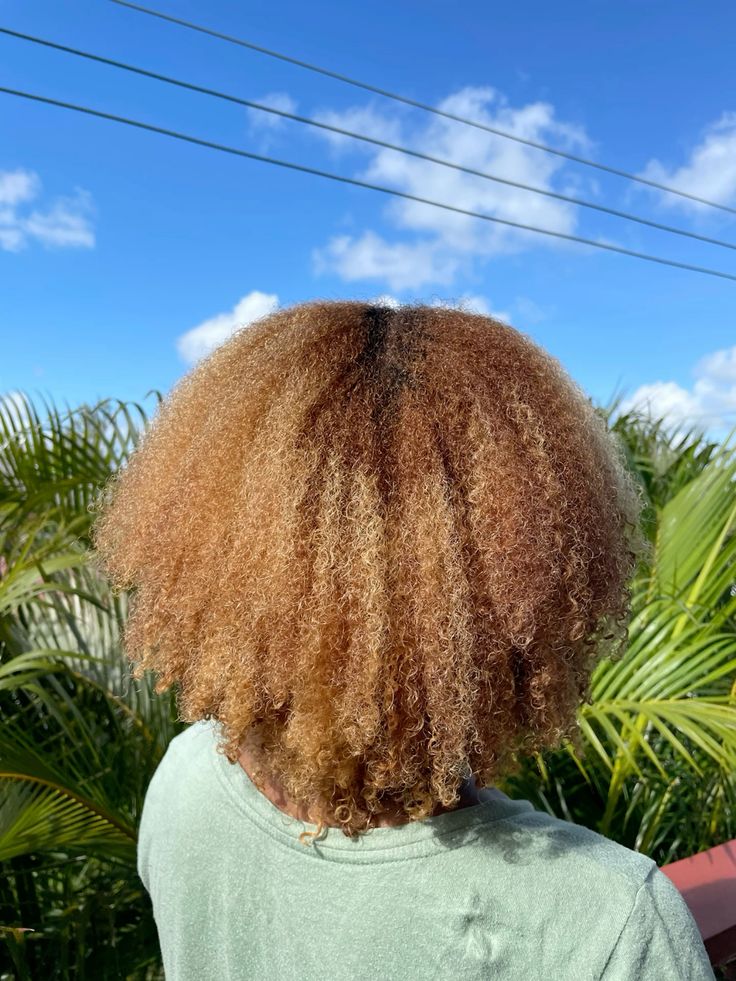 someone with colored hair