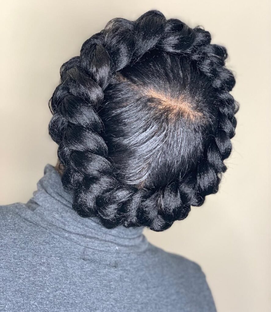 picture of crown braid