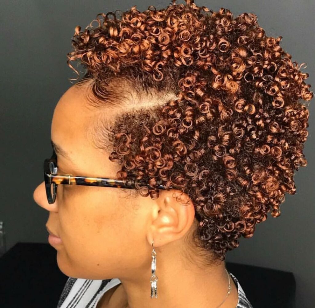curly ginger color 4A vs 4B vs 4C hair