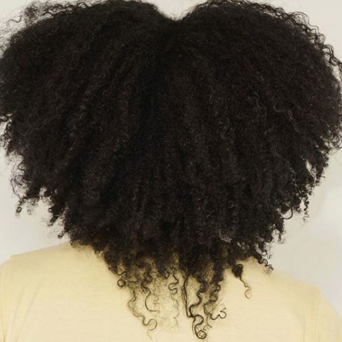 someone with full hair