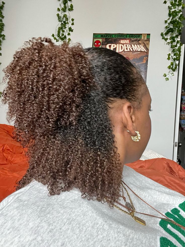 curly half up half down hair
