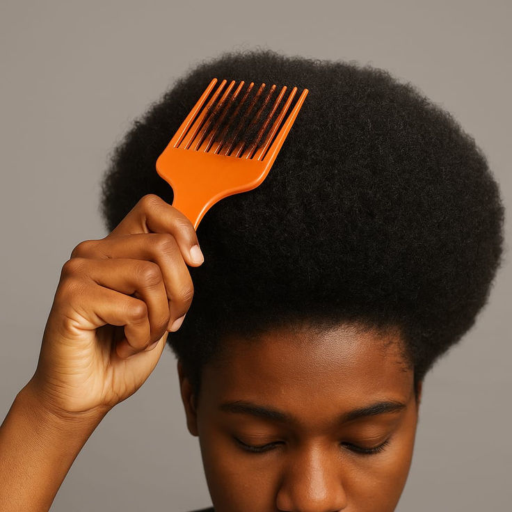 picture of detangled hair