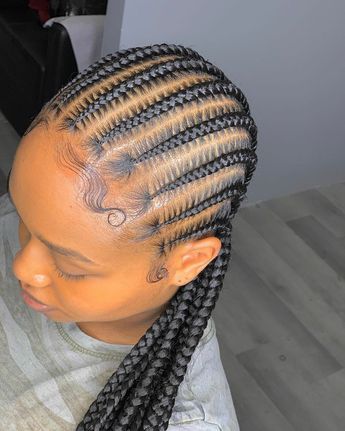 picture of feed in braids