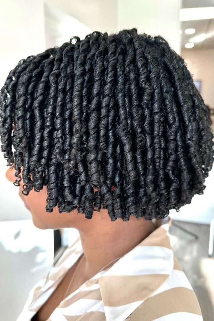 picture of finger coils hair style