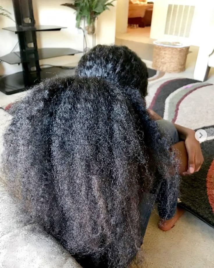 someone with a full hair