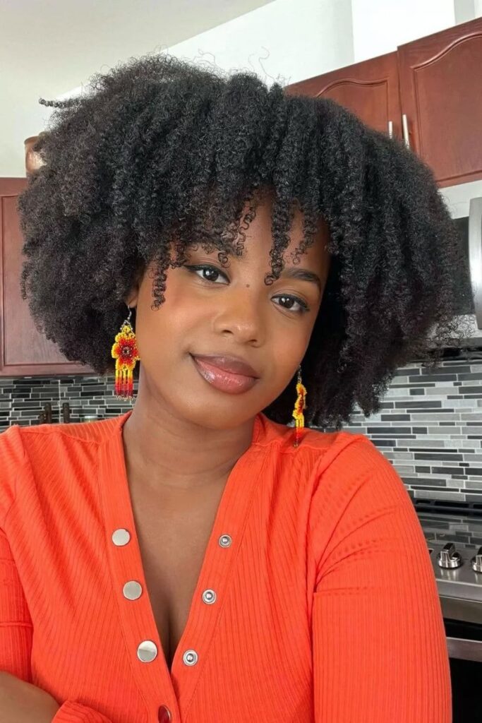 girl with 4C hair