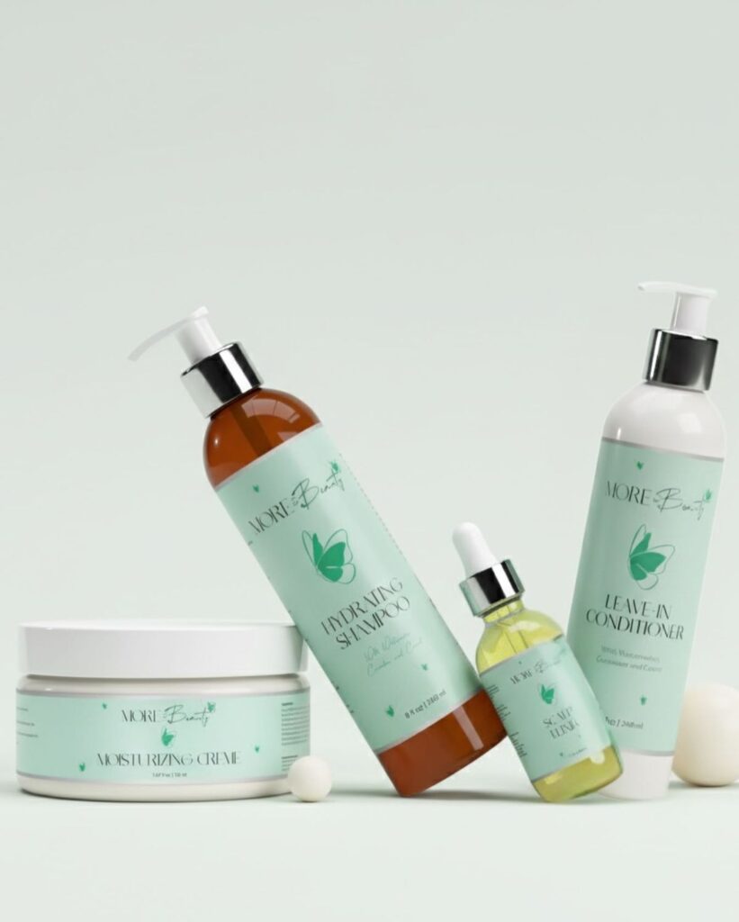 picture hair products using to build healthy afro hair