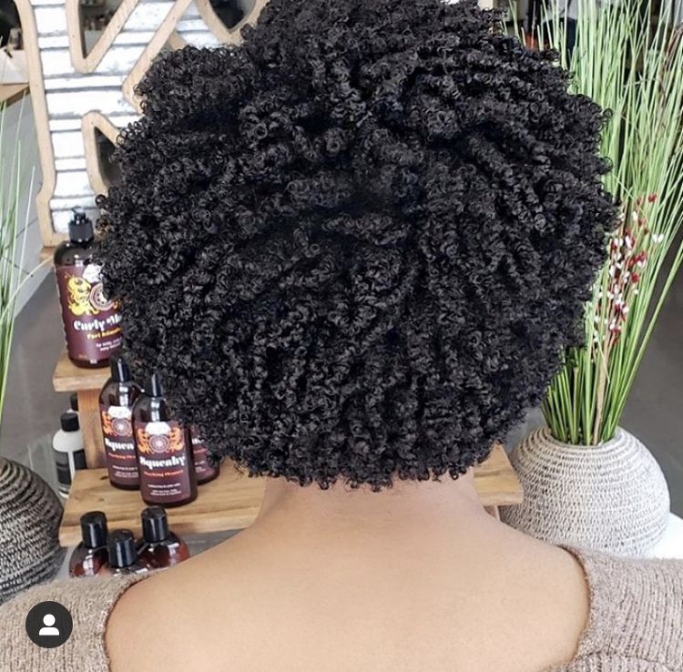 dry hair with curl