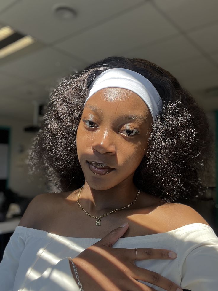 a pretty girl with headband style