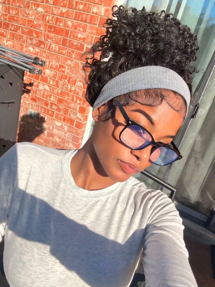 a girl with headband style