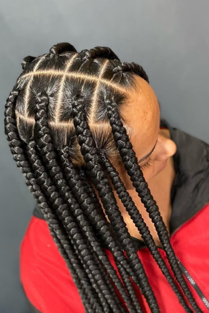 picture of hair with heavy extension