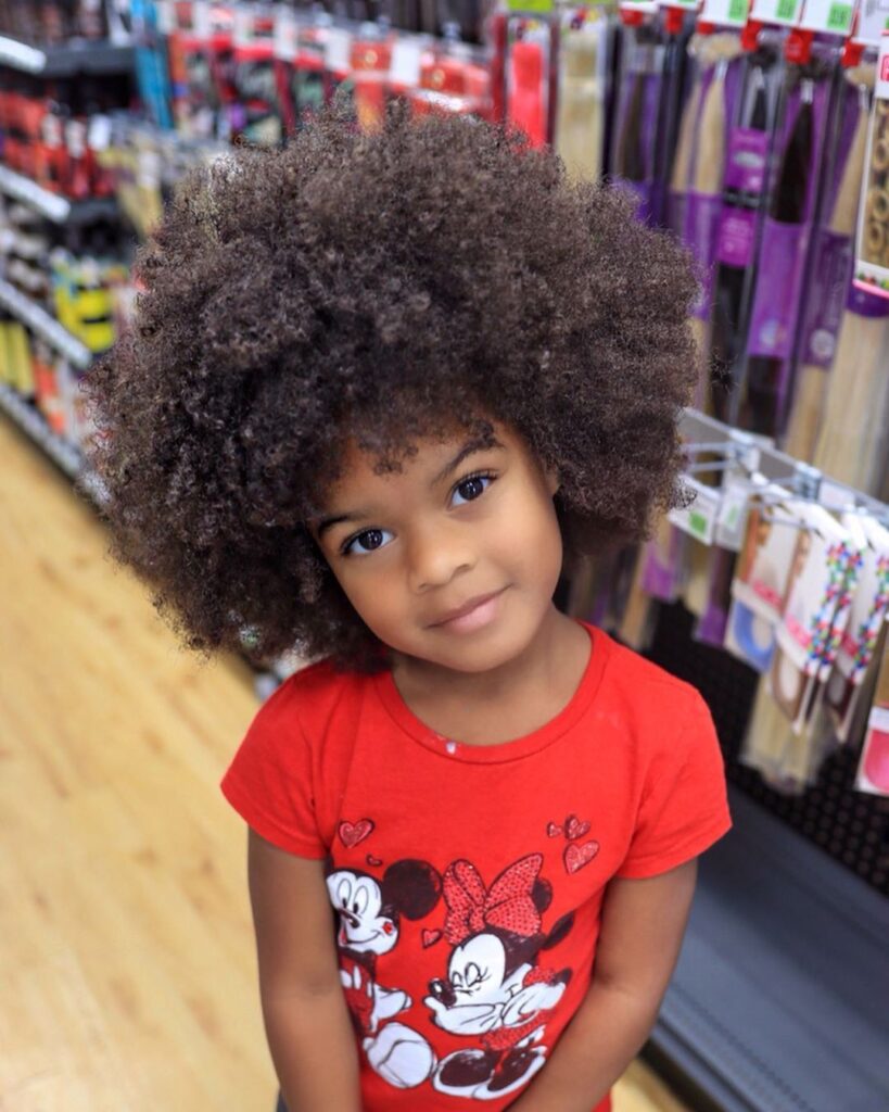 kid with afro hair