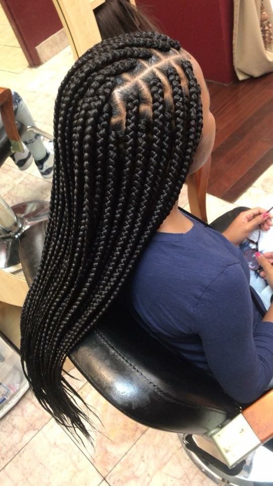 picture of a meduim box braids