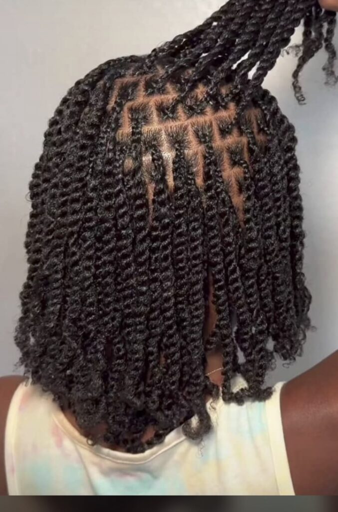 mini twist hairstyle
