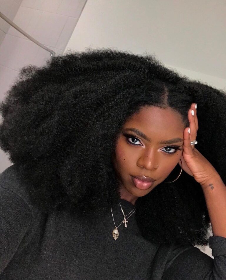 someone with natural hair