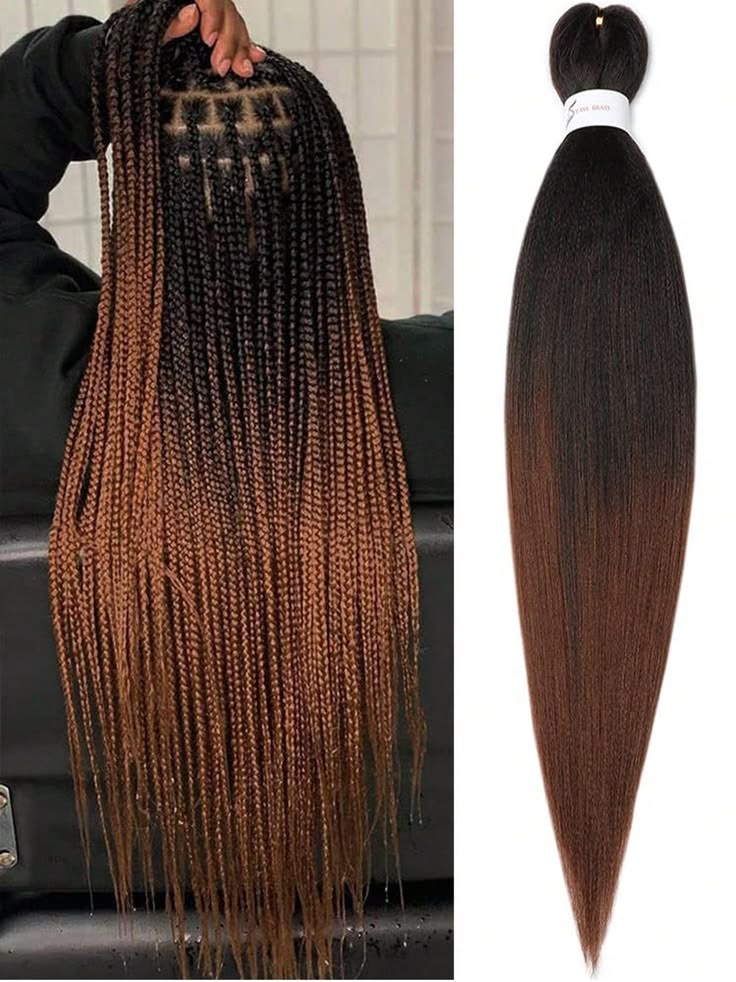 picture of pre stretched extension for braiding hair