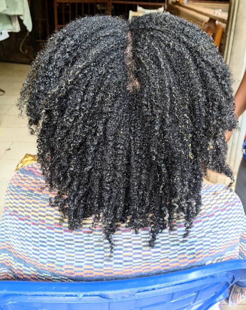 someone with medium hair porosity