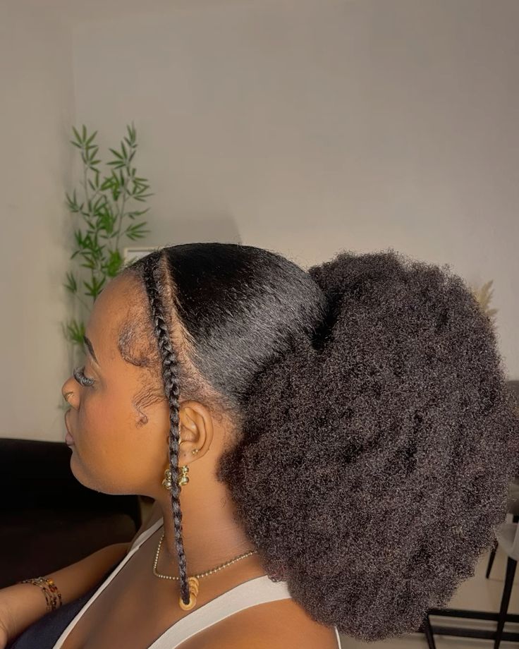 picture of styled afro hair