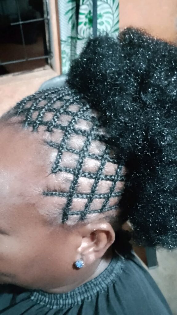 picture of a tight hairstyle