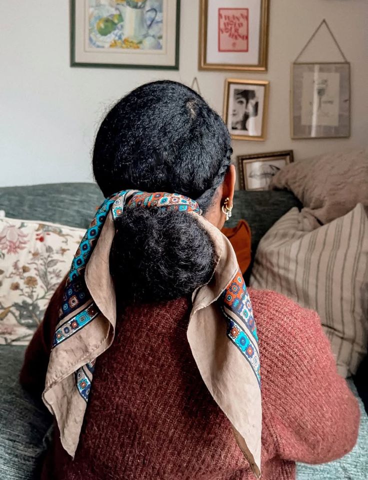 picture of twist out bun quick natural hairstyle