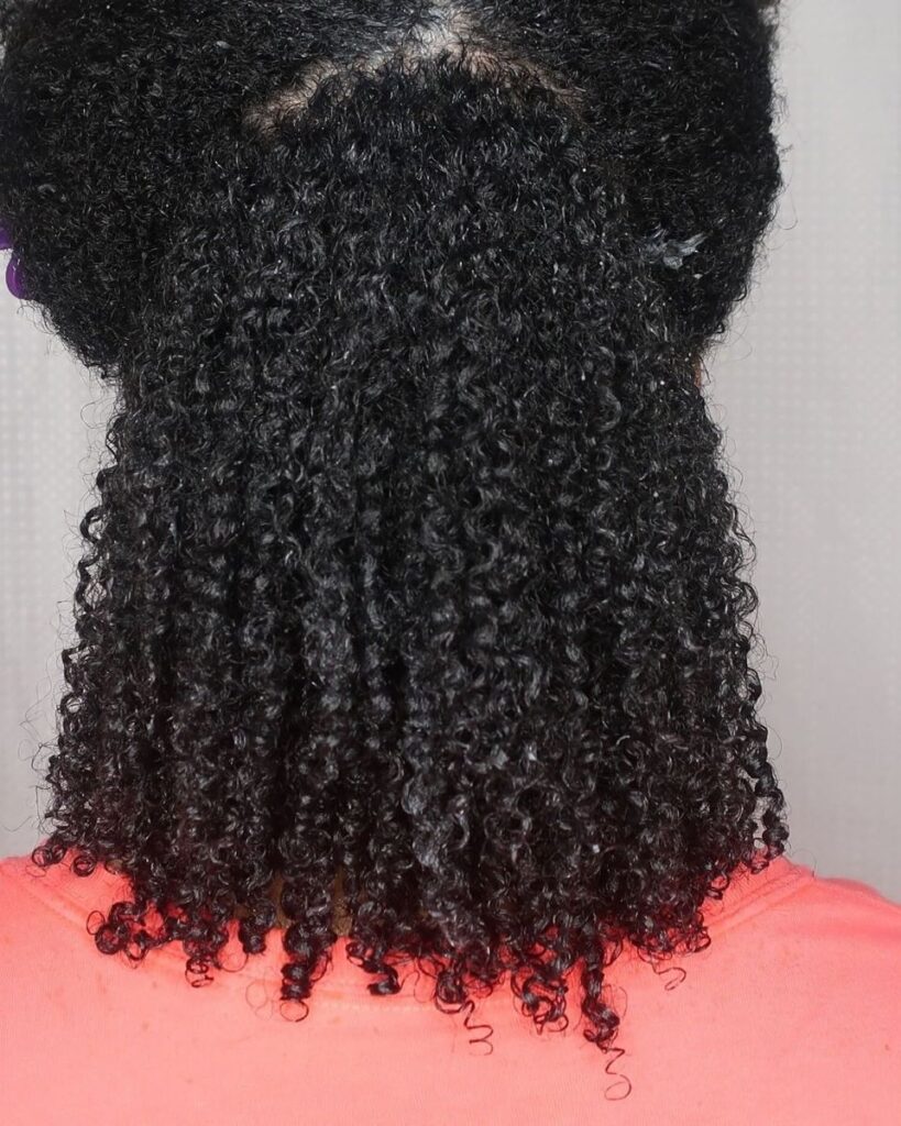 low type 4 hair strands looks like
