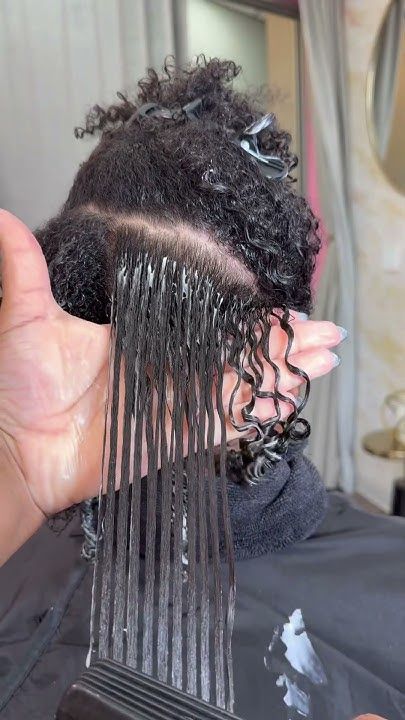 a picture of moisturized underneath hair