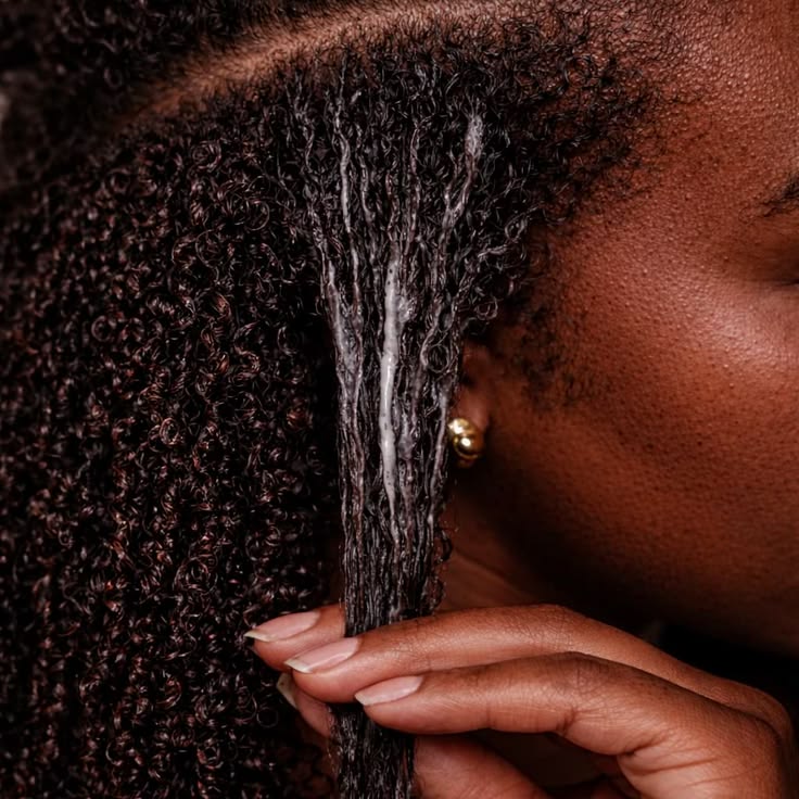 using cream on curly hair