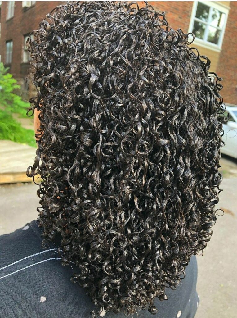 Shingling method creating long-lasting wash and go hairstyles.