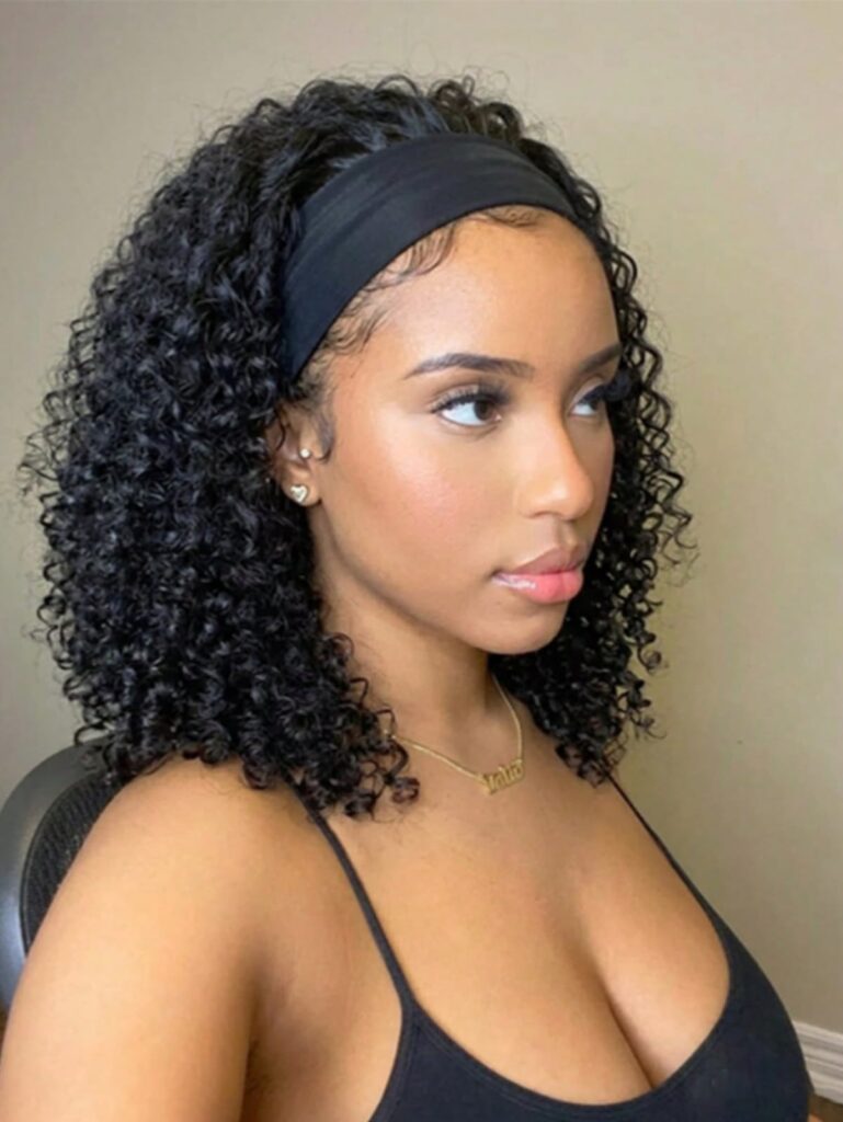 a fair lady with wash and go with a headband