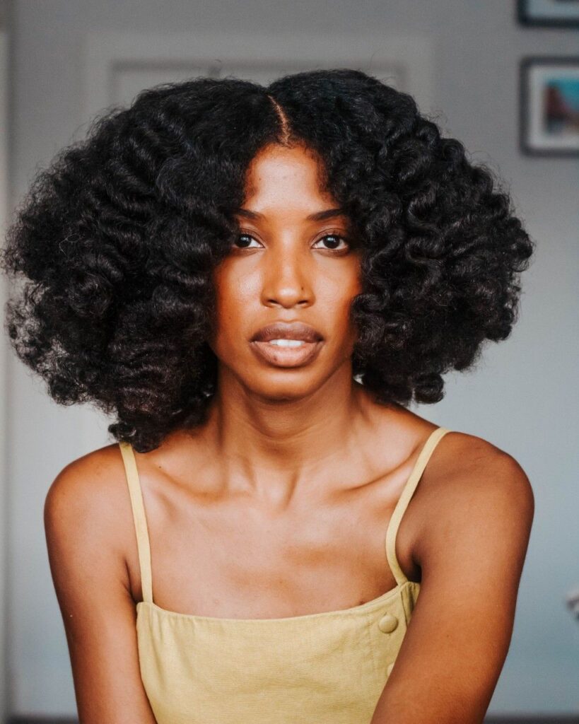someone with bantu knots out