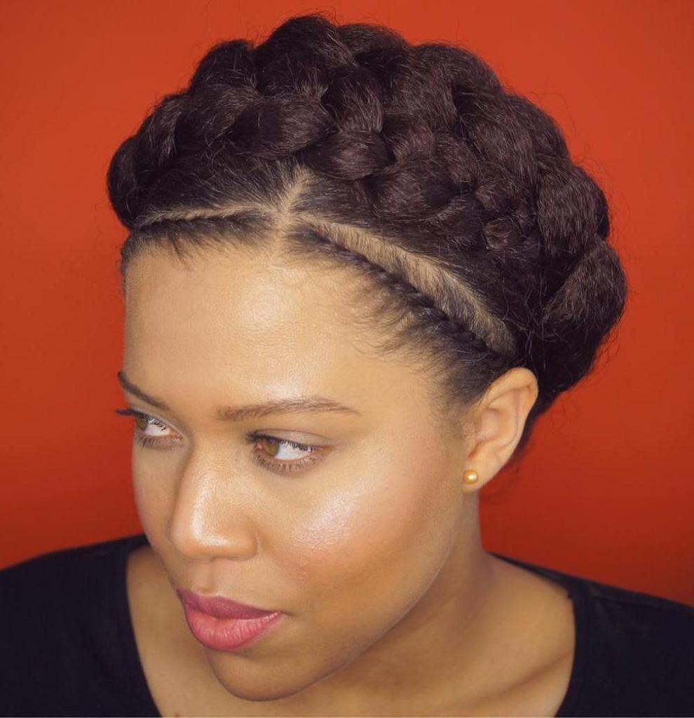 someone with braided crown for meeting