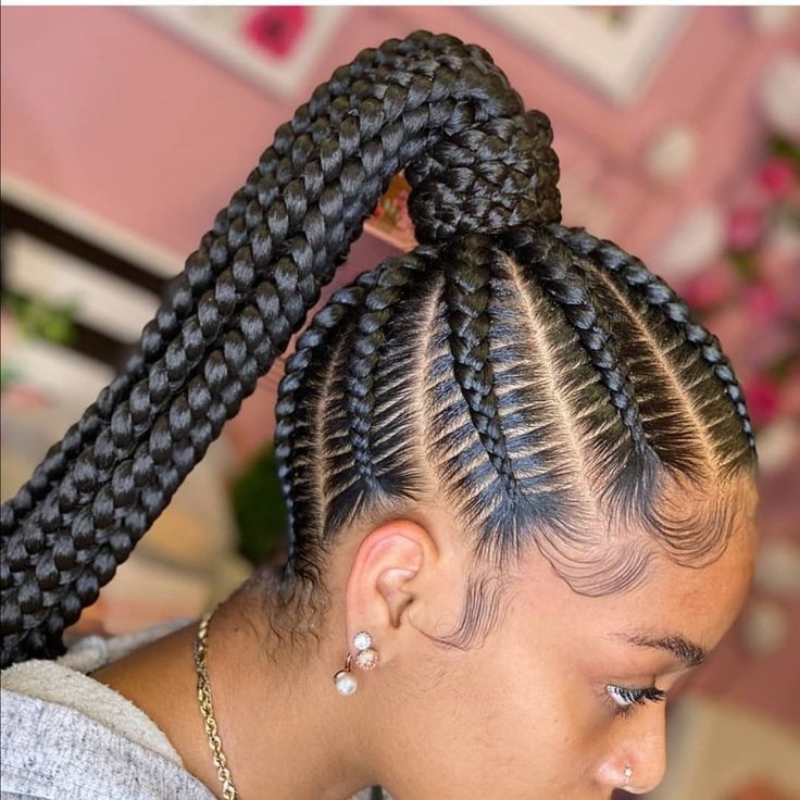 someone with braided ponytail