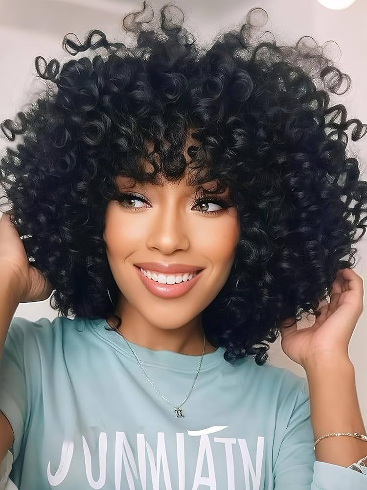 someone with crotchet wig