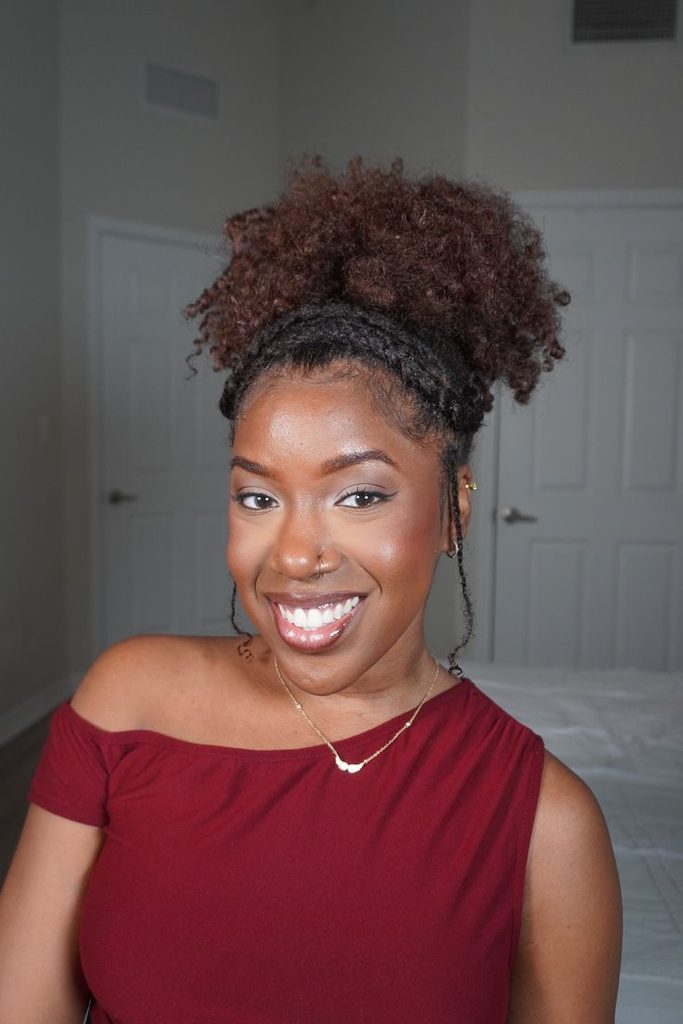someone with Date night hairstyles for Afro hair