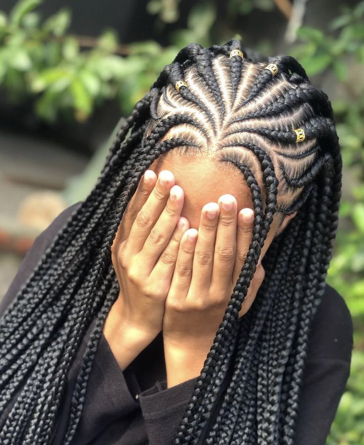 someone with fulani braids