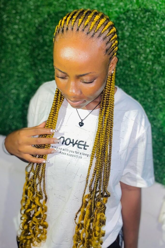 someone with tight Ghana braid that could be damaging your hairline