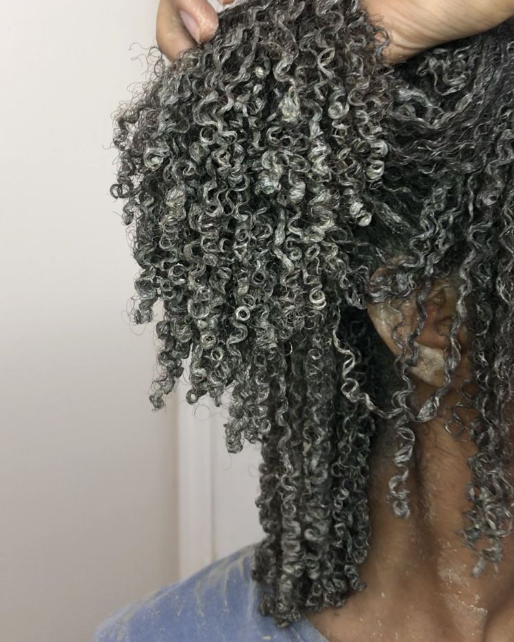 hair with pre-poo treatment